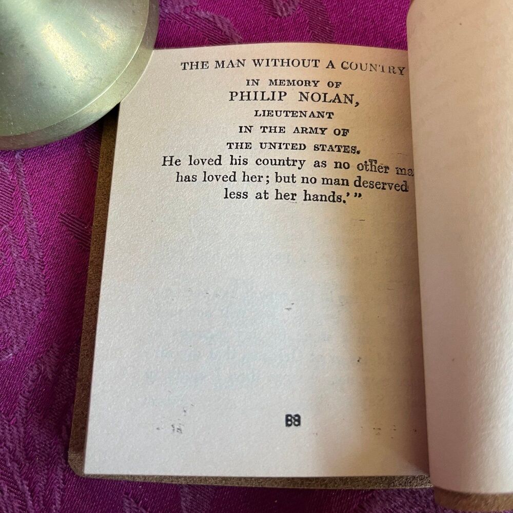 Ca 1923 The Man Without a Country by Edward Everett Hale. Little Luxart Library. - Picture 8 of 11